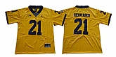 Michigan Wolverines 21 Desmond Howard Gold College Football Jersey,baseball caps,new era cap wholesale,wholesale hats